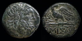 PONTOS, Amisos: Mithradates VI (105-85 BCE) AE20. 7.00g, 19.5mm.
Zeus / Eagle
From the Erworben collection, Ex Peus 355 lot 125, 1998.