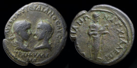 THRACE, Anchialus: Gordian III with Tranquillina (238-244) AE28. 11.02g, 25.5-27.5mm.
Obv: AVT K M ANT ΓΟPΔΙΑΝΟC ΑVΓ CAB / ΤΡΑΝΚVΛΛΙΝΑ; Laureate, drap...