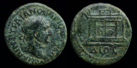 ΒΙΤΗΥΝΙΑ, Koinon of Bithynia: Trajan (98-117), AE20. 5.56g, 20.5mm. 
Obv: ΑΥΤ ΚΑΙ ΝΕΡ ΤΡΑΙΑΝΟϹ ΑΡΙϹΤΟ ϹΕΒ Γ Δ; Laureate head r.
Rev: ΔΙΟϹ; altar
RPC I...