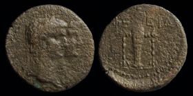IONIA, Ephesus: Claudius, with Agrippina II (41-54), AE19. 4.84g, 19mm.
Obv: Jugate heads of Claudius, laureate, and Agrippina, draped, right.
Rev: EΦ...