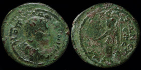CILICIA, Mopsos: Diadumenian as Caesar (217-218) AE30. 11.86g, 30mm.
Obv: Draped bust right.
Rev: Athena with shield and spear.
RARE. (only one on acs...
