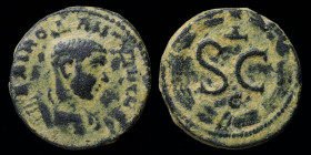 SELEUCIS AND PIERIA, Antioch: Diadumenian (as Caesar, 217-218) AE20. 5.57g, 20mm.
Obv: Bare-headed and cuirassed bust r.
Rev: S • C, Δ above, Є below;...