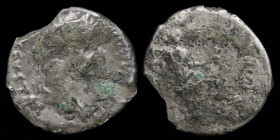 Tiberius (14-37) fourrée denarius. 2.20g, 18mm.
Tribute penny type.
Please don’t bid much… this coin is trying very hard to be the cheapest Tribute pe...