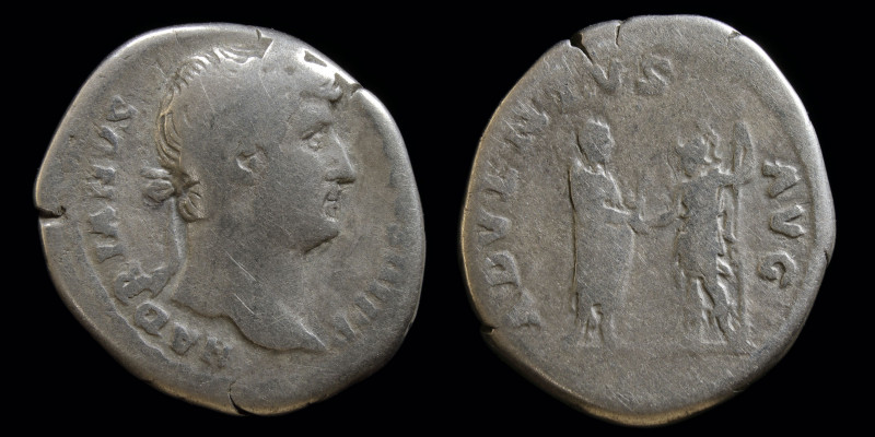 Hadrian (117-138), AR denarius, issued c. 133. Rome, 3.11g, 17mm. 
Obv: HADRIANV...