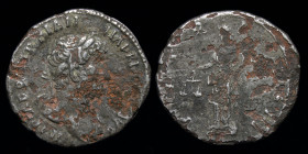 Hadrian (117-138) fourrée denarius. 2.50g, 19mm.
Moneta type (RIC 256)
Moneta makes for a highly ironic fourrée type!
