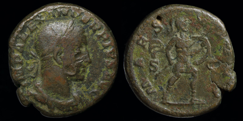 Severus Alexander (222-235) AE as. Rome, 12.65g, 24mm.
Obv: IMP ALEXANDER PIVS A...
