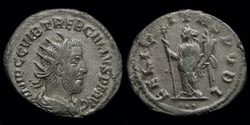 Trebonianus Gallus (251-253) Antoninianus. Antioch, 3.91g, 22mm.
Obv: IMP C C VI...