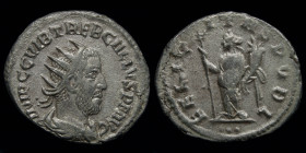 Trebonianus Gallus (251-253) Antoninianus. Antioch, 3.91g, 22mm.
Obv: IMP C C VIB TREB GALLVS P F AVG; radiate, draped and cuirassed bust right 
Rev: ...