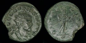 Claudius II (268-270) AE antoninianus, issued spring to end of 270. Milan, 3.96g, 21mm.
Cuirassed bust right. / DIANA LVCIF, P in ex.
RIC 144var., M...