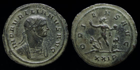 Aurelian (270-275) AE Antoninianus, issued 274 (7th issue). Serdica, 3.07g, 23.5mm. 
Obv: IMP AVRELIANVS AVG, radiate and cuirassed bust right
Rev: OR...