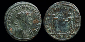 Probus (276-282) Antoninianus, issued 282. Siscia (9th emission), 3.47g.
RESTITVT ORBIS type.