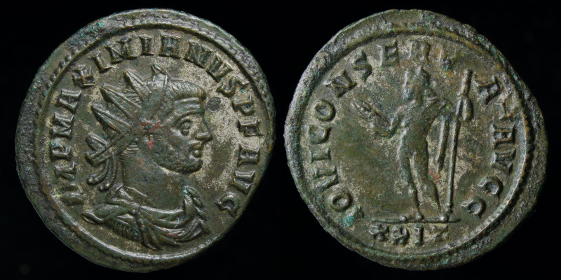 Maximianus (285-305) AE antoninianus, issued 286-7. Rome, 3.11g, 22mm. 
Obv: IMP...