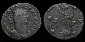 Carausius (287-293) AE antoninianus. London, 4.00g, 22mm.
Obv: IMP C CARAVSIVS P F AVG, radiate, draped and cuirassed bust of Carausius right
Rev: PAX...
