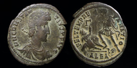 Constantius II (337-361) AE centenionalis. Alexandria, 4.53g, 24.5mm.
Fel Temp Reparatio/ Falling Horseman type.
From the Shea19 collection