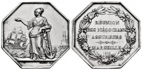 France. Jeton. 1836. Rev.: RÉUNION DES NÉGOCIANS ASSUREUS / MARSEILLE. Ag. 19,65 g. Engraver: Dubois. Slightly cleaned. Almost XF. Est...25,00. 


...