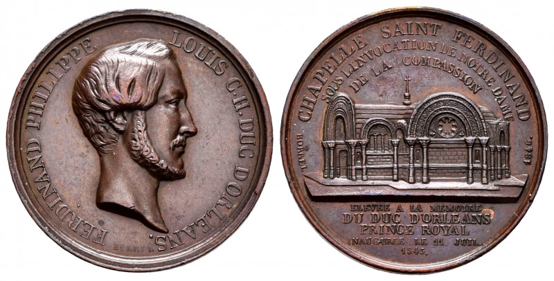 France. Medal. 1846. Anv.: FERDINAND PHILIPPE - LOUIS C. H. DUC D'ORLÉANS. Head ...