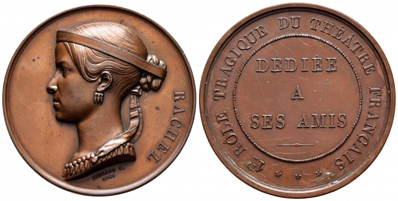 France. Medal. 1846. Rev.: 1er RÔLE TRAGIQUE DU THÉÂTRE FRANCAIS / DÉDIÉE A SEIS...