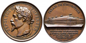 France. Napoleon III. Medal. 1855. Ae. 20,89 g. Industry Palace; Universal Exhibition of Paris. 37mm. XF. Est...80,00. 


 SPANISH DESCRIPTION: Fra...