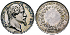 France. Napoleon III. Medal. 1864. Bayonne. Ag. 38,04 g. Franco-Spanish international exhibition. 41mm. Scarce. XF. Est...180,00. 


 SPANISH DESCR...