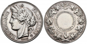 France. Medal. 1885. Ag. 39,03 g. Mostaganem Agricultural Committee. 41mm. XF. Est...120,00. 


 SPANISH DESCRIPTION: Francia. Medalla. 1885. Ag. 3...