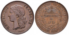 France. Medal. 1889. Ae. 14,80 g. Centenary of the Universal Exhibition 1789-1889. 33mm. XF. Est...20,00. 


 SPANISH DESCRIPTION: Francia. Medalla...