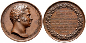 France. Medal. Anv.: CAR FRED EX ATREBATE FRANCIAE FILIUS DUX BITUR. Rev.: REGIAE PROL SPES PATRIAE DECVS ALMAE CONJVGIS AMOR SCELESTI FERRO PERCVSSVS...