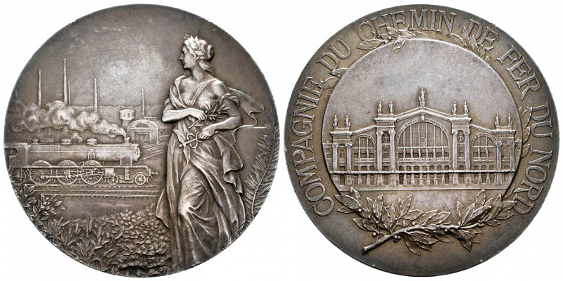 France. Medal. (hacia 1920). (Döry-Kub 165). Anv.: Female figure with attributes...