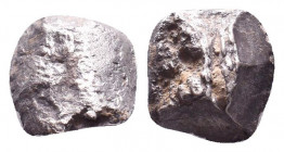 Archaic, 4th-2nd century B.C. AR hacksilber 

Condition: Very Fine
Weight: 6.9 gr
Diameter: 14 mm
