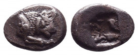 CARIA, Mylasa(?). Circa 520-490 BC. AR Obol(?)

Condition: Very Fine
Weight: 1.8 gr
Diameter: 12 mm