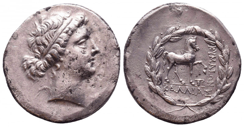 Kyme, Aeolis. AR Tetradrachm c. 165-140 BC.

Condition: Very Fine
Weight: 16....