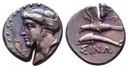 Sinope AR Drachm, c. 410-370 BC

Condition: Very Fine
Weight: 5.9 gr
Diameter: 18 mm