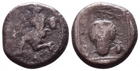 Soloi, Cilicia. AR Stater c. 425-400 BC.

Condition: Very Fine
Weight: 10.4 gr
Diameter: 21 mm