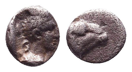 Troas, Kebren AR Obol. Circa 387-310 BC.

Condition: Very Fine
Weight: 0.5 gr...