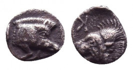 Kyzikos, Mysia. AR Obol 450-400 BC

Condition: Very Fine
Weight: 0.3 gr
Diameter: 7 mm