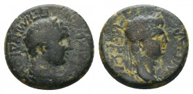 Paphlagonia, Sinope(?) Nero and Divus Augustus AE. 54-68 AD.

Condition:Very fine
Weight: 3.6 gr
Diameter: 14 mm