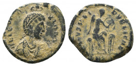 Eudoxia AE. Follis. 383-408 AD.

Condition:Very fine
Weight: 2.6 gr
Diameter: 17 mm