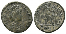 Galla Placidia AE. Follis. 414-450 AD.

Condition:Very fine
Weight: 4.6 gr
Diameter: 21 mm
