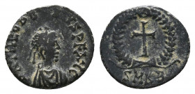 Theodosius AE. Follis. 379-395 AD.

Condition:Very fine
Weight: 1.0 gr
Diameter: 12 mm