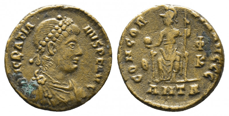 Gratian AE. Follis. 367-383 AD.

Condition:Very fine
Weight: 2.8 gr
Diameter...