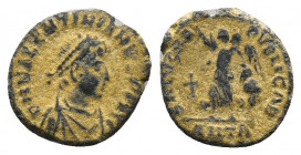 Valentinian I AE. Follis. 364-375 AD.

Condition:Very fine
Weight: 1.1 gr
Diameter: 12 mm