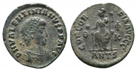 Valentinian I AE. Follis. 364-375 AD.

Condition:Very fine
Weight: 2.5 gr
Diameter: 18 mm