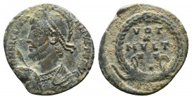 Julian II AE. Follis 355-360 AD.

Condition:Very fine
Weight: 2.7 gr
Diameter: 19 mm