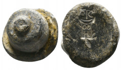 Byzantine Lead Seals, 7th - 13th Centuries

Condition:Very fine
Weight: 22.0 gr
Diameter: 19 mm