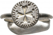 Byzantine Silver Ring with cross decorated on bezel!

Condition:Very fine
Weight:3.5 gr
Diameter: 24 mm