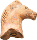 Ancient Roman Terracota Horse Head

Condition:Very fine
Weight:18.2 gr
Diameter: 43 mm