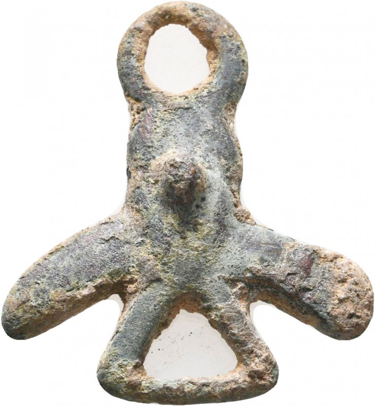 Ancient Roman Bronze Phallus Pendant.

Condition:Very fine
Weight: 8.0 gr
Di...