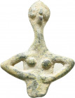 Ancient Bronze Idol,

Condition:Very fine
Weight: 10.3 gr
Diameter: 47 mm