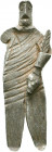 Ancient Age Silver Zeus idol

Condition:Very fine
Weight: 5.7 gr
Diameter: 46 mm
