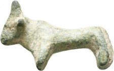 Ancient Roman Bronze Bull Statue

Condition:Very fine
Weight: 16.9 gr
Diameter: 38 mm