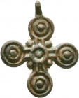 Byzantine Cross !

Condition:Very fine
Weight: 4.6 gr
Diameter: 33 mm